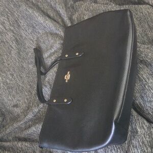 Coach Black Leather Shoulder Bag